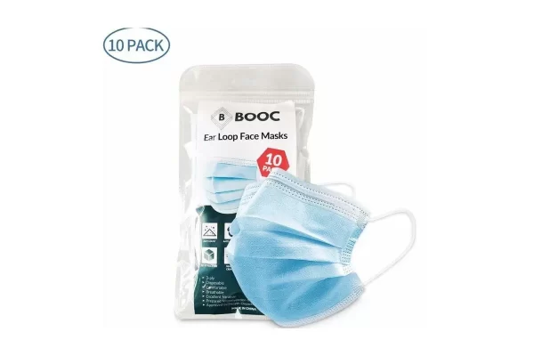 DISPOSABLE FACE MASKS PKT 10