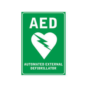AED A4 Wall Sticker Sign