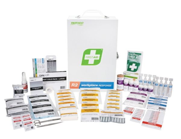 R2 Workplace Response First Aid Kit, Metal Wall Mount