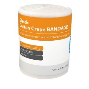 Elastic Cotton Crepe Bandage 5cm x 4m