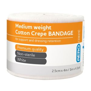Medium Cotton Crepe Bandage  2.5cm x 4m