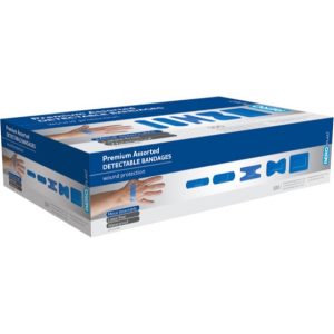 AEROPLAST Premium Detectable Assorted Dressings Box/100